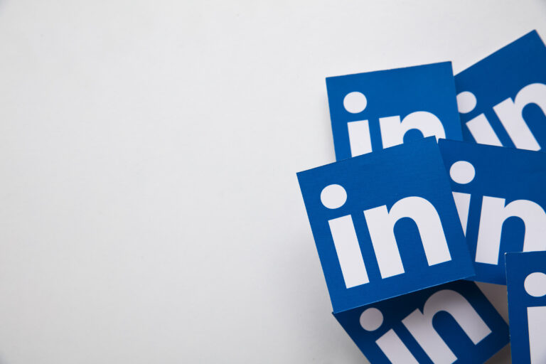 LONDON, UK - March 2021: Linkedin business social networking platform logo